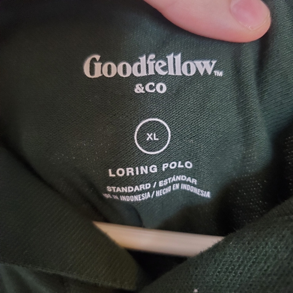Mens Polo T Shirt Forest Green XL Goodfellow - Picture 2 of 6